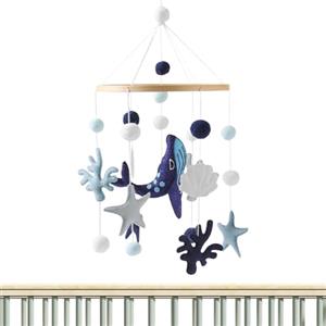 Generico Giocattolo Sospeso per Culla - Mobile con Tema Marino Neutro per la Cameretta - Giochi Educativi per Dondolo Passeggino Neonato Casa Asilo Bambino Stanza Giochi Box