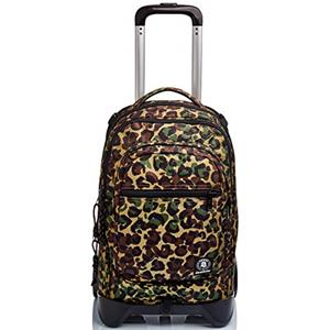 Invicta Trolley Scuola Sganciabile Plug, Animalier, 3 in 1, Triplo Uso, Zaino con Carrello Sganciabile, con Tasca con Organizer, Zaini e Trolley, Scuola, Bambine e Ragazze