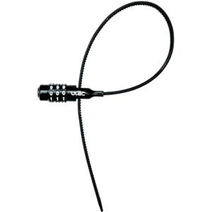 ULAC Air Just Combo Lucchetto a Cavo a Combinazione Riprogrammabile, 50 cm, Forza di Trazione fino a 200 kg, Multifunzionale per Bici e Accessori - Nero/Black