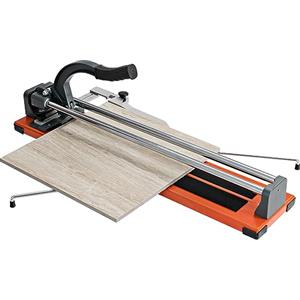 COSTWAY Tagliapiastrelle Manuale Professionale di 61 cm, diagonale di 40,5cm, con scala graduata Precisa rimovibile, rotella di taglio in carburo di tungsteno, per piastre di pavimento e soffitto
