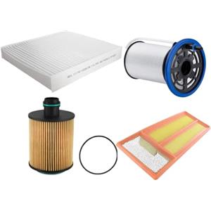 Somer Car KIT 4 FILTRI TAGLIANDO COMPATIBILE CON FIAT PANDA III 312 LANCIA YPSILON 846 1.3 MJT MULTIJET
