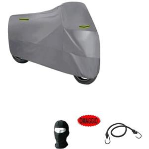 farbrothersonline COMPATIBILE CON HONDA SH 125 i TELO COPRIMOTO COPRISCOOTER CON PARABREZZA+BAULETTO FELPATO 250G ANTIGRANDINE IMPERMEABILE 296X105X127CM CAPPOTTA COVER UNIVERSALE