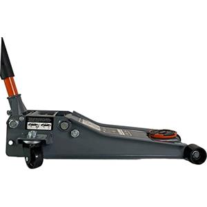 GrecoShop Cric Crick Sollevatore Martinetto Idraulico Professionale 4 Tonnellate TON / 4000 Kg con Doppio Pistone e Ruote Bidirezionali per Auto Veicoli Assetto Basso Ribassato