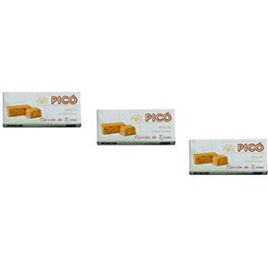 Picó - Pacchetto include 3 Turrón de Jijona, Torrone di mandrole fino - Qualità suprema - 200gr (Senza Gluten)