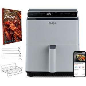 Cosori Dual Blaze Singolo 6,4 L Indipendente 1750 W Friggitrice ad aria calda Grigio chiaro - CAF-P583S-AEUR