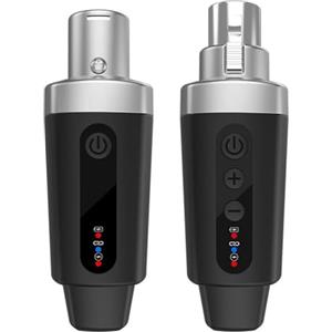 HOHOVYVY Convertitore microfono wireless 2,4 G trasmettitore XLR ricevitore microfono per microfono (1 in 1)