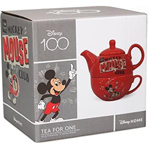 Disney Tè di Topolino per un set - Set da tè - Tazza da tè - Teiera Disney - Disney Home - Teiera di una tazza - Accessori da cucina di Topolino