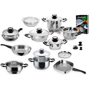 Mondial Casa Batteria Pentole Induzione Master Acciaio Inox 18/10