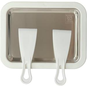 AENZA Ice Rolls - Macchina per gelato con 2 spatole, fai da te, in acciaio inox, per gelato arrotolato fatto in casa, sorbetto, Frozen Yogurt, per aggiungere frutta, noci,