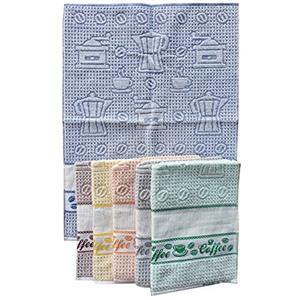 OM DOLCE CASA Strofinacci Canovacci con Tela Aida per Ricamo Misura CM 50X70 100% Cotone Pacco da 6 Pezzi vari modelli Muffin Gnomi Home Prodotto in Italia (Caffè)