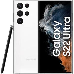 Samsung Smartphone Galaxy S22 Ultra 5G, display AMOLED dinamico da 6,8 pollici, 2X, 120Hz, HDR10+, fotocamera da 108 MP, batteria da 5.000 mAh, SIM ibrida, Android da 12 a 13, versione tedesca (128 GB