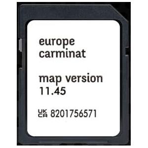 Générique Scheda SD di navigazione GPS Europa 2025 - Versione 11.45-8201756571 - Compatibile con Renault TomTom Carminat