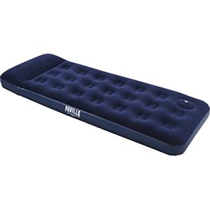 Bestway 67223 -Airbed Materasso Singolo con Pompa a Piede Incorporata, 185 x 76 x 22 cm, a Una Piazza, PVC, Blu