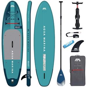 CampSup Aqua Marina Beast 10'6 Carbon Paddle - Tavola gonfiabile per principianti - Stand Up Paddle Board Set completo - Limited Edition Blu