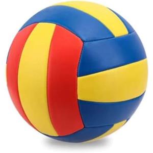 Vasiumic Pallavolo taglia 5 per uso esterno e interno, grado ufficiale da competizione con materiale PVC morbido al tatto, cucito a macchina per una maggiore durata