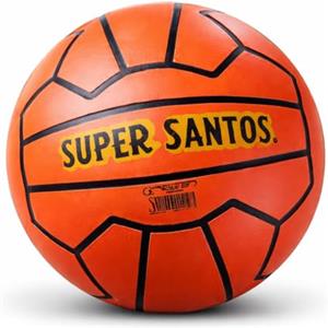Generico Pallone Super Santos Arancione in Plastica Resistente Ideale per Calcio Spiaggia Gioco all'Aperto Leggero e Durevole per Sport Tempo Libero