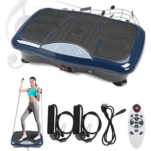 Million Star Pedana vibrante per la perdita di peso, per allenamento a casa, palestra, fitness e allenamento completo con corda di resistenza, oscillazione motoria per perdere peso, allenamento a casa (blu)
