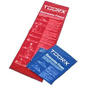 TOORX Materassino Imbottito Fitness 181x60x2,5 cm con Guida Esercizi in Italiano - Antiscivolo e Lavabile