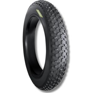 ECOVELO Pneumatico per Bici 20 X 4.0 pollici Nero Tassellato Clincher Gomma E-Bike