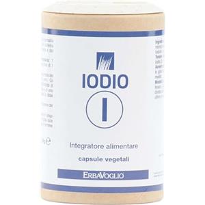 Erbavoglio Iodio da Ioduro di Potassio - Integratore Alimentare in 60 Capsule per Metabolismo Energetico e Funzione Tiroidea