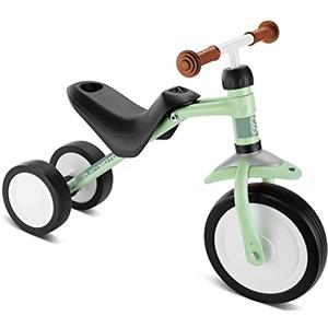 PUKY PUKYMOTO Verde | 2in1: Bicicletta senza pedali e cavalcabile | Veicolo da 1,5 anni | Giocattolo senza pedali | Monopattino bambino con limitazione di sterzata e ruote FLOAT per interni/esterni