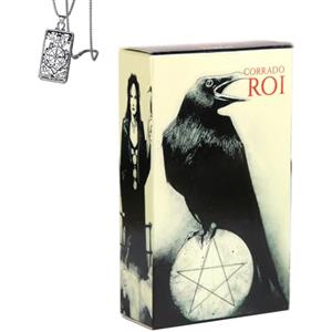 Generico Tarocchi Murder of Crows - Mazzo tascabile per principianti con collana - Design misterioso, facile da usare
