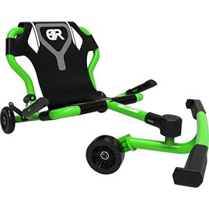EzyRoller Classic X Go Kart Drift Trike per bambini da 4 a 14 anni, triciclo Gokart fino a 70 kg, veicoli per bambini per esterni, 1 posto, capacità di carico fino a 70 kg (verde)