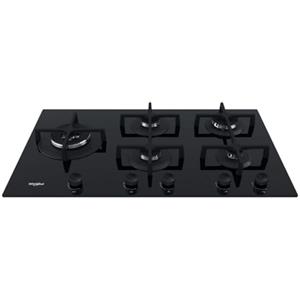 Whirlpool Piano cottura 5 fuochi, gas, nero, vetro - GOA 9523/NB1