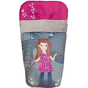 Originalbaby Sacco universale per passeggino, con coprigambe in pile, rimovibile con cerniere, lavabile in lavatrice