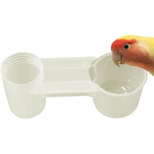 TQEBWUS Abbeveratoio per uccelli - Distributore di Acqua Per Gabbia Uccelli Con Bottiglia,Trasparente Doppia Porta Accessori Per Piccioni Onde Cinciette Fringuelli In Giardino Domestico