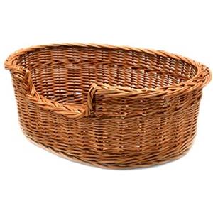 MyBer - Cuccia per gatti, cuccia per cani, in vimini, cestino per animali domestici, K5-100-6 (larghezza x profondità x altezza: 63cm/46cm/19cm)