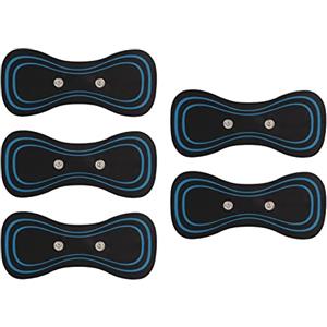 Generic 5 pezzi mini cervicale massaggio pad, massaggiatore elettrico del collo patch per una comoda fissazione del collo e rilassamento profondo