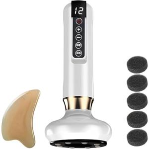 Panruia Velora Massaggiatore Anti Cellulite, Velora Beauty Massaggiatore Anticellulite Coppettazione, Professionale per Attenua Cellulite e Smagliature - Pelle più Liscia e Tonica dal 1º Utilizzo (Bianco)