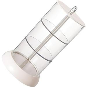 TOVINANNA Scatola Porta Spugnetta Cosmetica 3 Strati Rotante Organizer Trucco da Scrivania per Donna Accessori Make Up Antipolvere