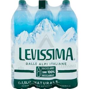 iCleaners Levissima Acqua Minerale Naturale Oligominerale 1,5 lt (36 bottigllie da 1,5 lt)