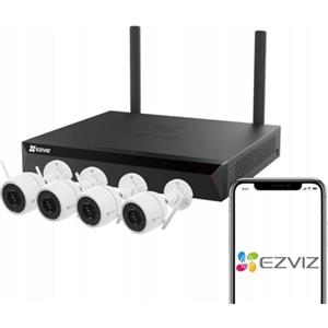 EZVIZ Kit videosorveglianza NVR IP Wi-Fi 8 canali + 4 videocamere IP Wi-Fi 4MP - Ezviz HKX5SH3CP