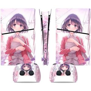 ASBVRJF Pelle Della Console Per PS5 Slim Skin Digital Edition Console E Controller Vinyl Cover Skins Wraps Resistente Ai Graffi Compatibile Con 34456 Pelli Avvolge Regalo