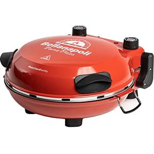 Melchioni Family | Forno Pizza Elettrico in 5 Minuti, BELLANAPOLI, Piatto in Pietra Refrattaria Removibile, Doppio Termostato, 1200W, Diametro 31cm, Temperatura fino 380°, Timer