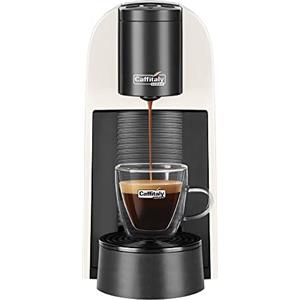 Caffitaly System, Macchina Caffè Volta S35 per Capsule Originali Caffitaly, Veloce e Silenziosa, Sistema Multibevanda, Dosaggio Automatico, Accensione Rapida, Autospegnimento, 42kWa, Bianca