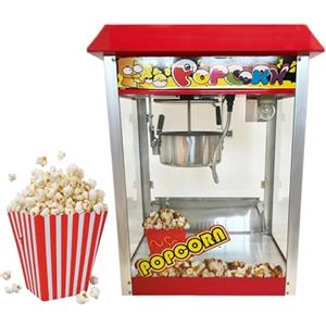 Générique Macchina professionale per Pop Corn - Acciaio Inossidabile, 1440 W, Capacità 200 g per operazione, ideale per cinema, eventi e feste
