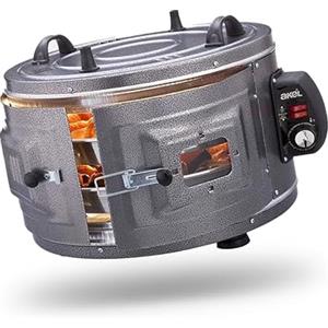 AKEL Forno elettrico rotondo AF210 XL Mini forno per pizza portatile a due livelli