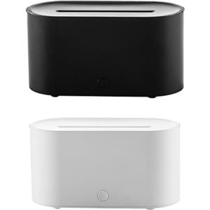 Feeshoppher Finto camino design aromaterapia e produzione di nebbia in un formato compatto perfetto per qualsiasi spazio (nero)