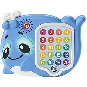 Fisher-Price Parlamici Serena Balena Indovina con Me - Giocattolo interattivo musicale con luci e 20 tasti per bambini dai 6 mesi