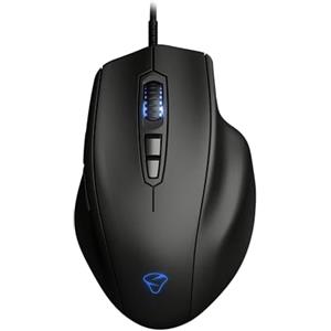 MIONIX Naos Pro - Mouse da gioco con sensore ottico 1900DPI, cavo da 1,8 m, nero (NAOS-PRO), taglia unica
