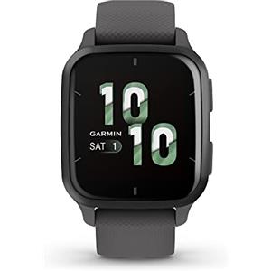 Garmin Venu Sq 2, Smartwatch, Display 1,4 AMOLED, GPS, Cardio, SpO2, 25+ App Sport & Fitness, Workout, Garmin Coach, Garmin Pay, Autonomia fino a 11 giorni (Slate & Shadow Gray)