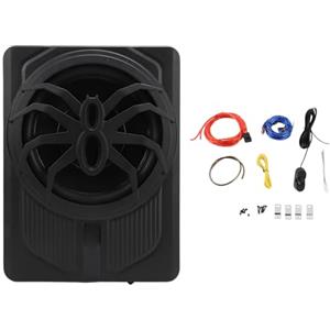 Fabater Subwoofer Sottile per Auto 10 Pollici, 800 W, Alimentato Sotto il Sedile, con Luce Ambientale LED Blu, Eccellente Dissipazione del Calore, Prestazioni (Luce ambientale