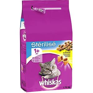 WHISKAS Crocchette per Gatti Sterilizzato - Pollo, 1.75 kg