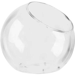 Generic Terrario in - Vaso in Bocca inclinata per Mini Paesaggio | Contenitore in Terrario per Pesce Trasparente, serbatoio di Supporto per Aria per Succulente, Schiuma, Caglie