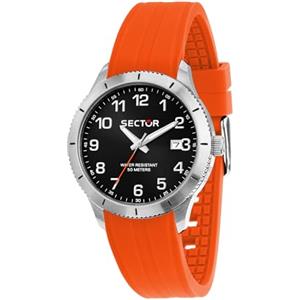 Sector No Limits Orologio Uomo, Tempo, Data, Analogico, Cinturino in Acciaio, Collezione 270 - R3251578017