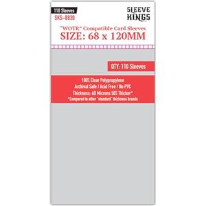 Sleeve Kings Board Game WOTR Perfect Compatible - Buste per carte da gioco, confezione da 110 pezzi, dimensioni 68 mm x 120 mm